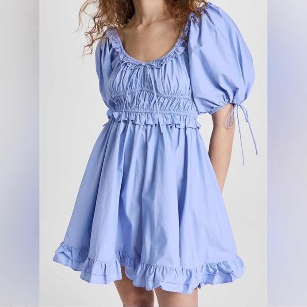 En Saison Light Blue Mini Dress